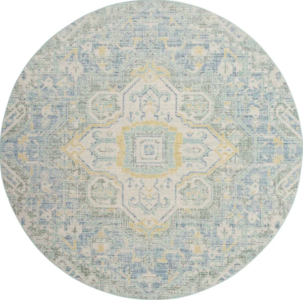 Safavieh WDS329J Windsor Blue - Lime Area Rug - 4& x 6&