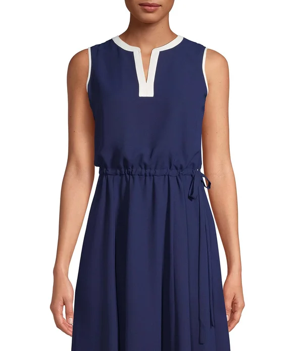 Anne Klein Women's Drawstring Midi Dress