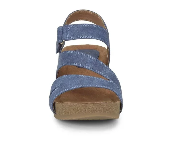 Eurosoft Eliza Women's Sandal (Blue - Size 7.5 - Faux Leather)