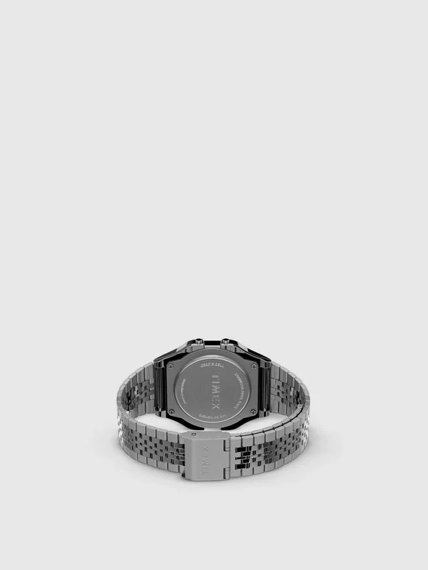 Timex T80 34mm Stainless Steel Expansion Band Watch