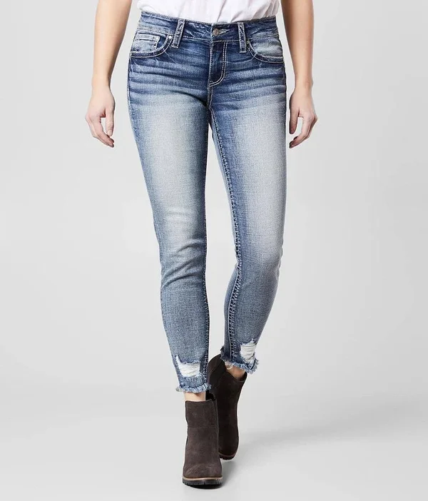 Women's Virgo Ankle Skinny Stretch Jean in Blue by Daytrip. - Women's