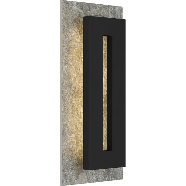 Quoizel Tate LED Outdoor Wall Lantern - Earth Black - TTE8308EK