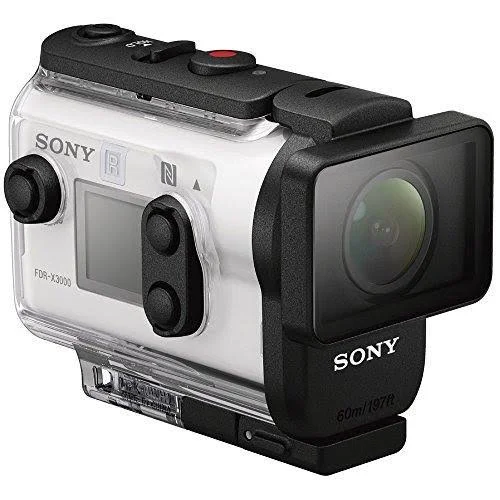 Sony FDR-X3000R 4K Action Camera with Live View Remote + Outdoor Action Kit & Accessory Bundle