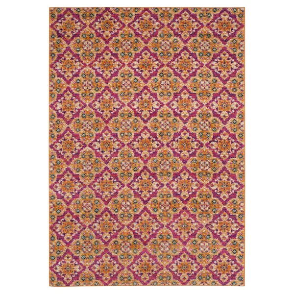 Safavieh Madison MAD605A 6&7x22 x 9&2x22 Fuchsia, Gold Area Rug