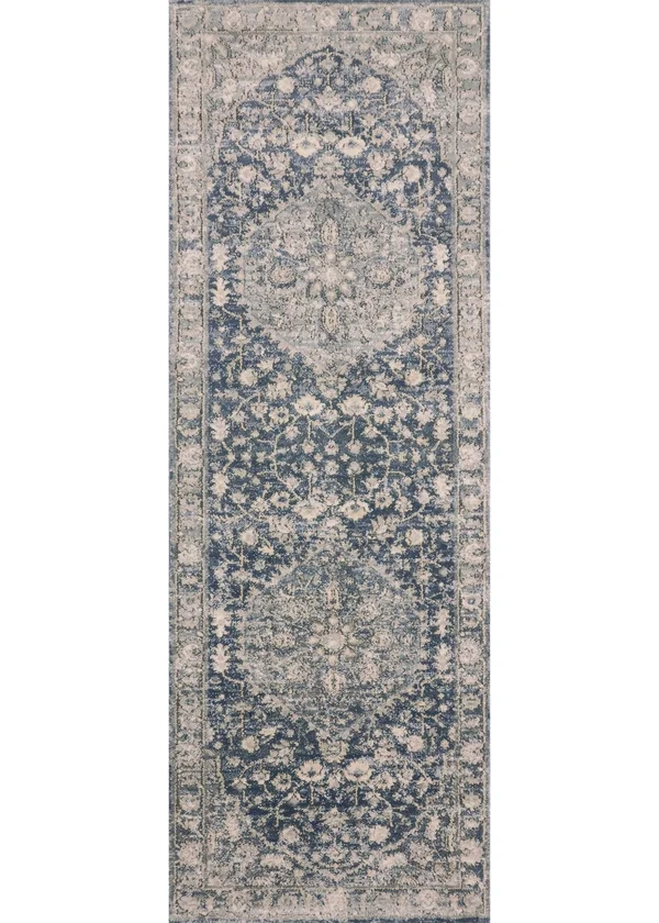 Loloi II Teagan TEA-01 Denim Mist Rug - 5 ft 3 in x 7 ft 6 in