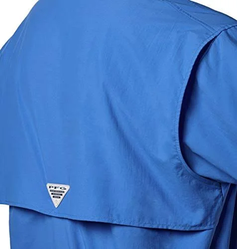Columbia Men's PFG Bahama II Short Sleeve Shirt, Vivid Blue, 2X/Tall
