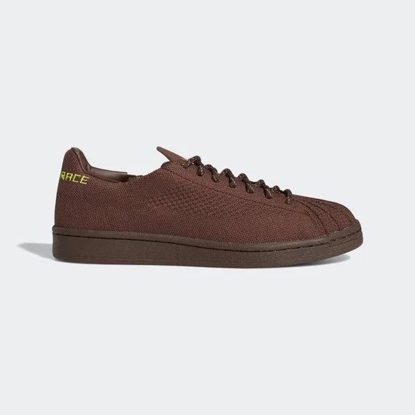 Adidas Originals x Pharrell Williams Superstar Primeknit Auburn/Bright Yellow/Bliss - Men's UK 4.5