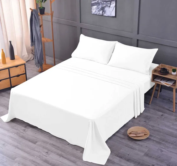 The Season Bedding Bamboo Sheet Set-Deep Pockets-Hypoallergenic-Fade, Wrinkle, Stain Resistant-1800 Thread Count – White, Twin X