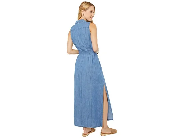 Michael Michael Kors Sleeveless Maxi ShirtWomen&s Dress Indigo : LG