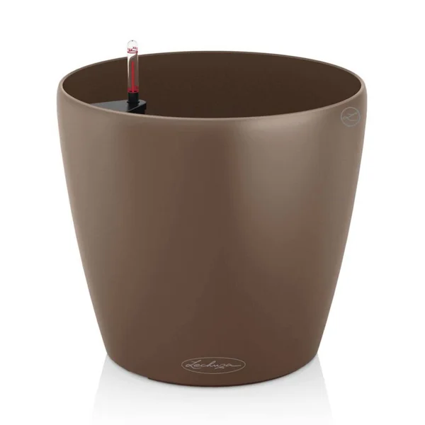 Lechuza Classico Color 28 Self Watering Planter - Nutmeg Matte