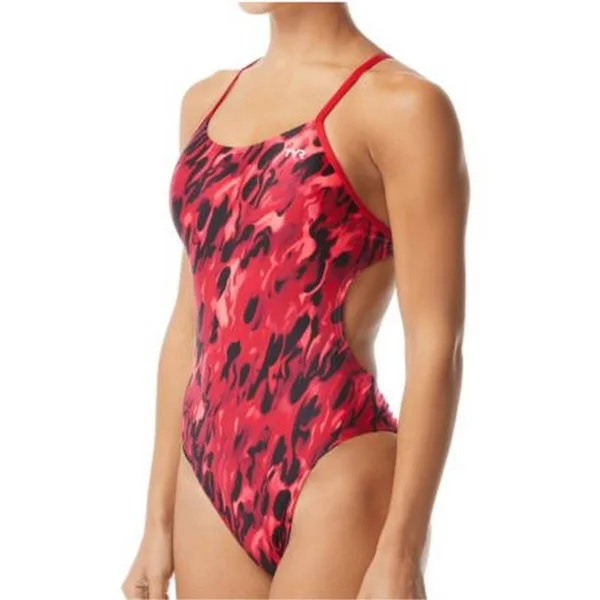 TYR Women's Draco Cutoutfit One Piece Swimsuit - Size 40, Blue
