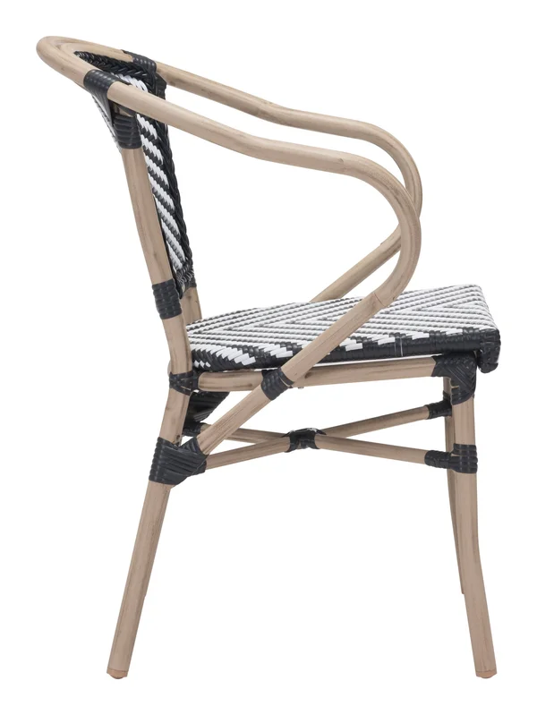 Zuo Paris Dining Arm Chair - Set of 2 - Red & White
