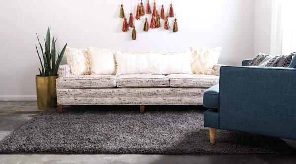 Solid Shag Rug 5x8 - Graphite Gray