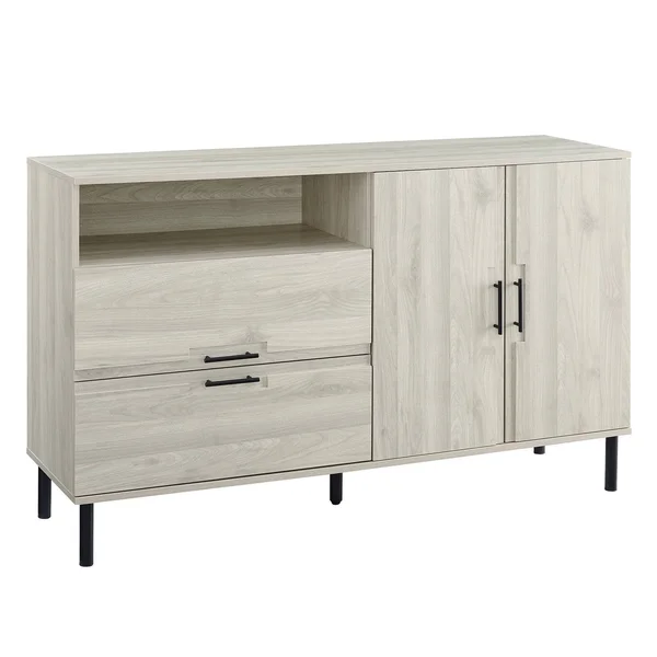 56x22 2 Door Contemporary Sideboard Birch - Saracina Home