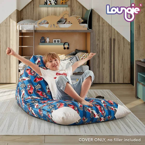 Loungie 55x22x35x22 Storage Bean Bag Cover - Princess Pink