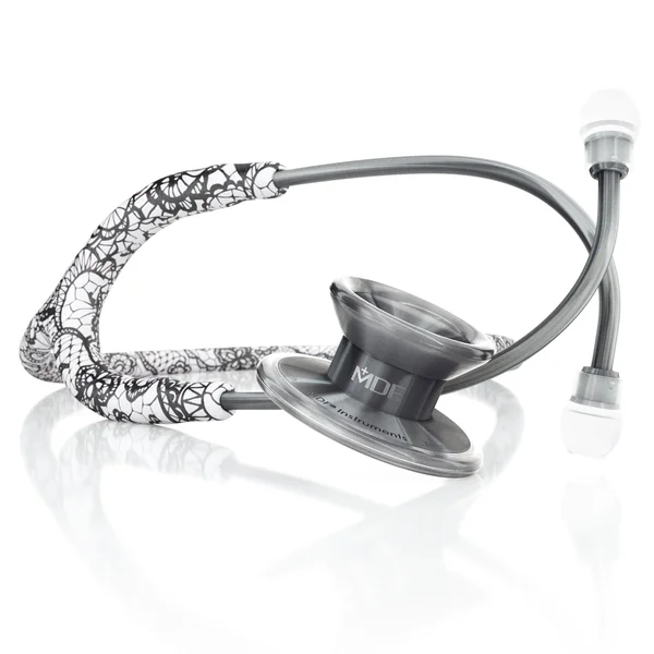 MD One Epoch Titanium Adult Stethoscope - Moulin Blanc - Gray