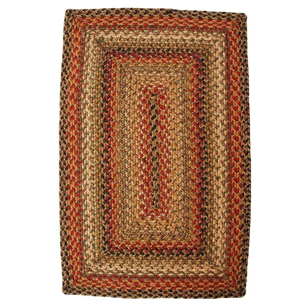 Homespice Decor - 8 x 10& Oval Kingston Jute Braided Rug