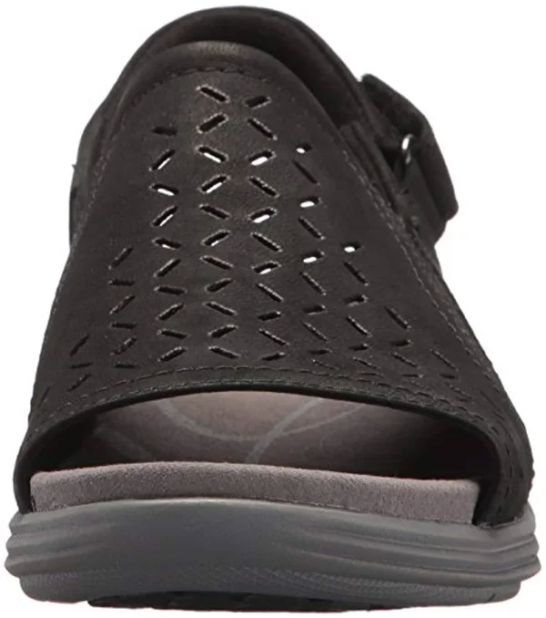 Aravon Beaumont Peep Sling Women's Shoes, Black, 6.5
