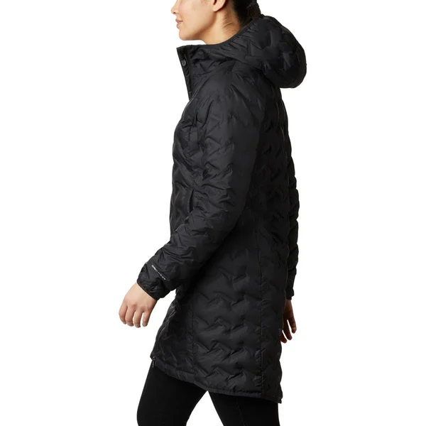 Columbia Delta Ridge Long Down Jacket - Women's Black, Xs