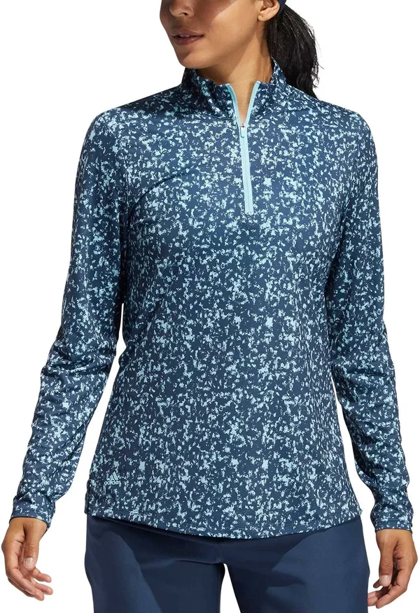Adidas Women's Primegreen AEROREADY Long Sleeve Shirt Hazy Sky XL