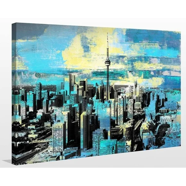 Picture Perfect International PPI Studio Toronto, Ontario 4x22 Giclee Stretched Canvas Wall Art, 30 x 40