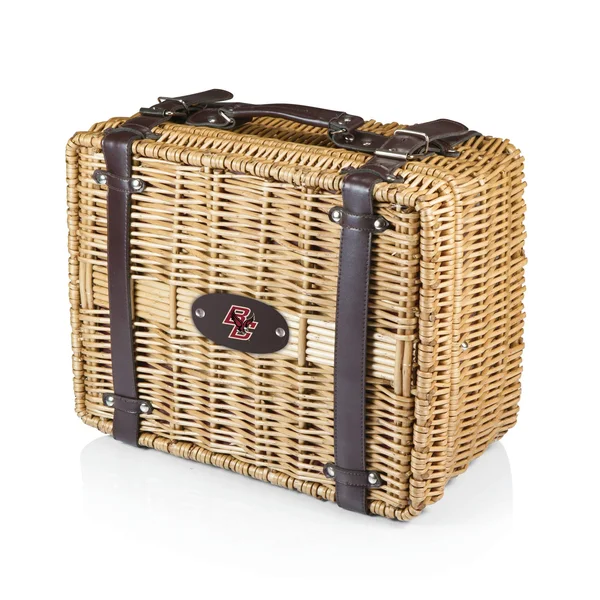 Boston College Eagles Black Champion Picnic Basket, 16 x 12 x 8