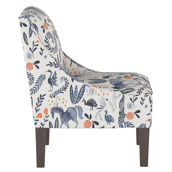 Hudson Swoop Armchair Animal Print Ivory - Threshold