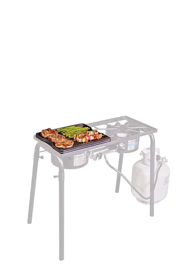 Camp Chef Cgg16b Pre-Seasoned Reversible Cast Iron Grill/Griddle 1 Unit - 14" x 16"