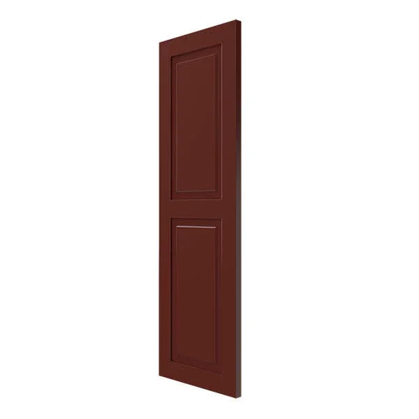 Ekena Millwork CWR18X053CRC 18x22W x 53x22H Exterior Composite Raised Panel Shutters (Per Pair) - Cottage Red