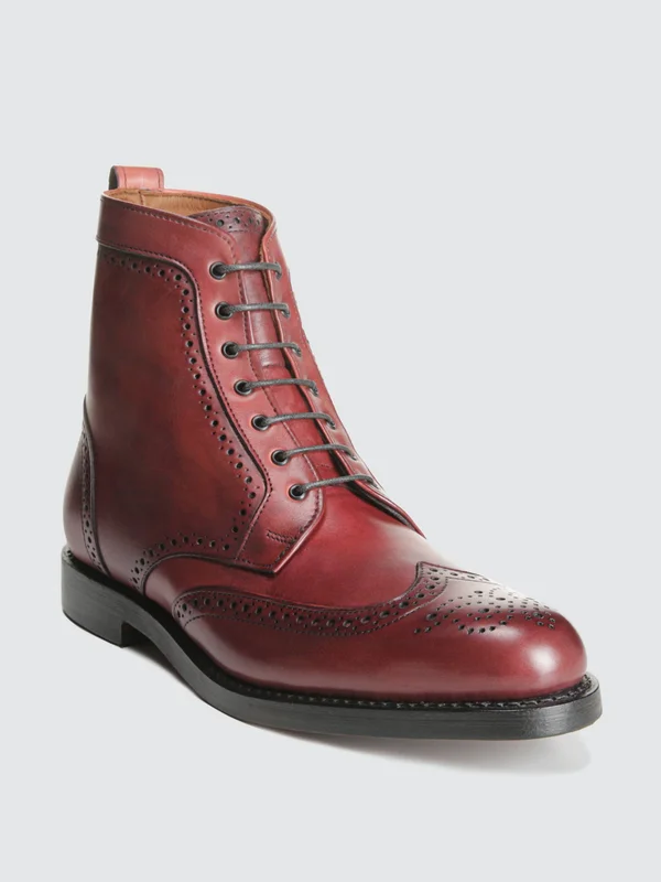 Men's Allen Edmonds Dalton Wingtip Boot 3180220 - 11.5 D - Oxblood