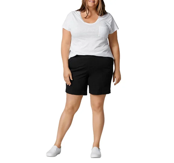 Jag Jeans Plus Women's Gracie 8x22 Shorts - White - Size 18W