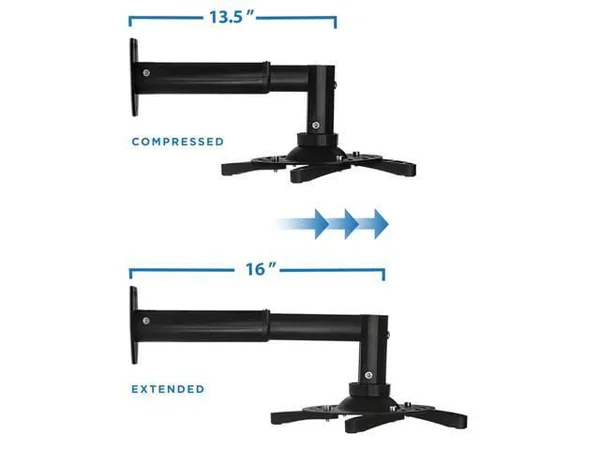 Mount-it! Universal Adjustable Projector Wall Mount