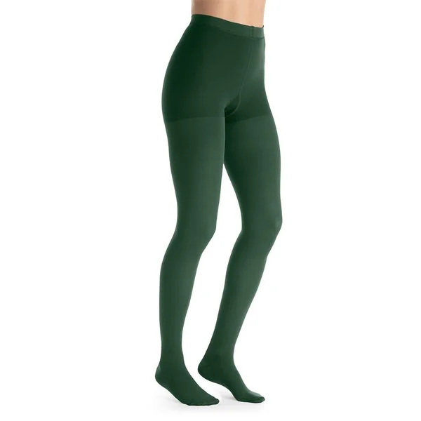 Jobst Opaque Closed Toe Moderate Support 15-20 mmHg Compression Pantyhose in Pine Green Size Medium