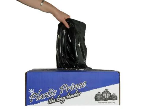 Black Garbage (Trash) Bags for Heavy Industrial Use - 55 Gallon XXXHeavy, Black 100/Case