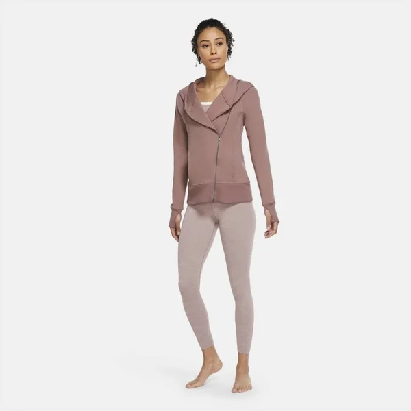 Nike Yoga Women's Full-Zip Hoodie in Purple, Size: Medium, CU5321-298