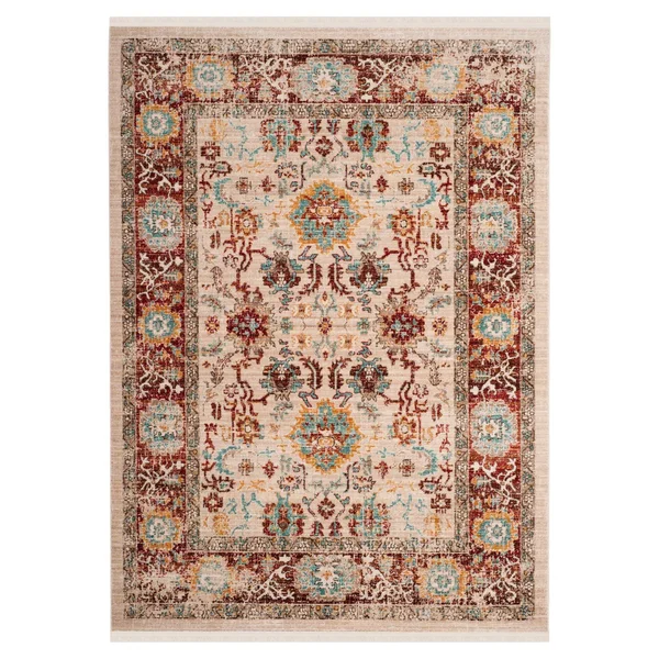 Safavieh SUT405L Sutton Ivory, Brick Area Rug - 9& x 13&