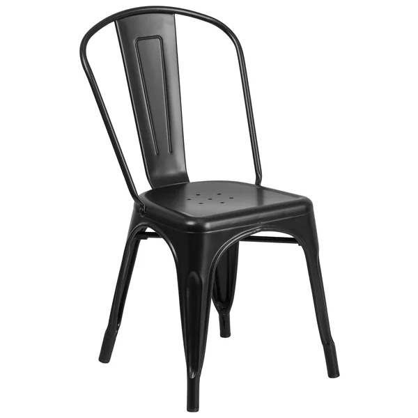 Flash Furniture Metal Stackable Chair, Orange