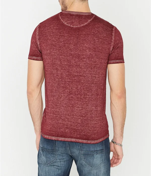 Buffalo David Bitton Men's Short Sleeve Kasum Henley