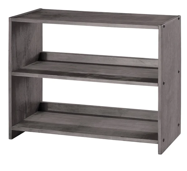 Donco Louver Low Loft Small Bookcase - White