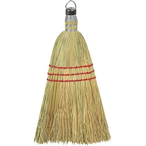 Whisk Broom, 7 1/2', Tan/Yellow, 12/Case