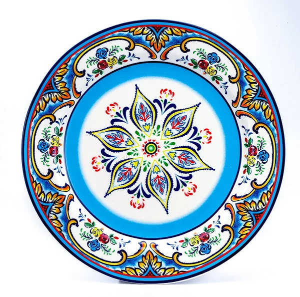 Euro Ceramica Inc. ys-zb-1001 Zanzibar Collection Vibrant Ceramic Earthenware Dinnerware Set - 16 Piece, spanish/mexican Floral D