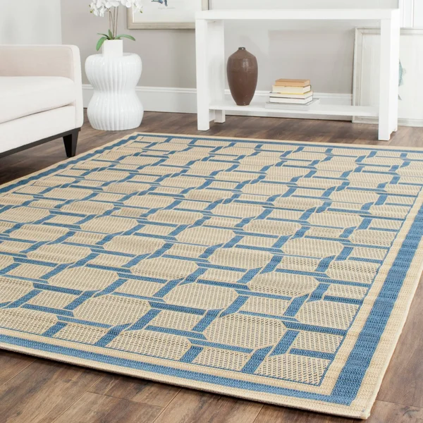 Safavieh Martha Stewart MSR4258-50 5&3x22 x 7&7x22 Cream, Chocolate Area Rug
