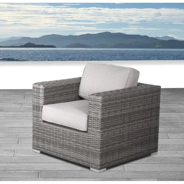 Patio Chair with Cushions - Sunbrella Canvas