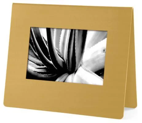 Room & Board - Modern Bend Horizontal Tabletop Frame 4x6 in Saffron Yellow