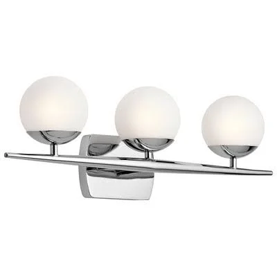 Corrigan Studio Worth 3-Light Vanity Light - Finish: Chrome