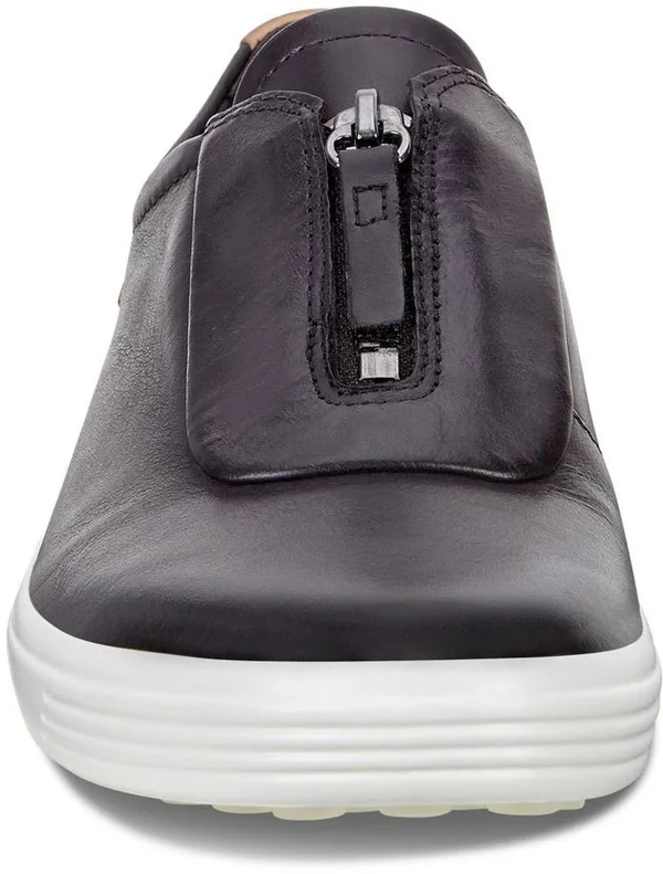 Women's Ecco Soft 7 Zip II Sneaker, Size: 36, Black