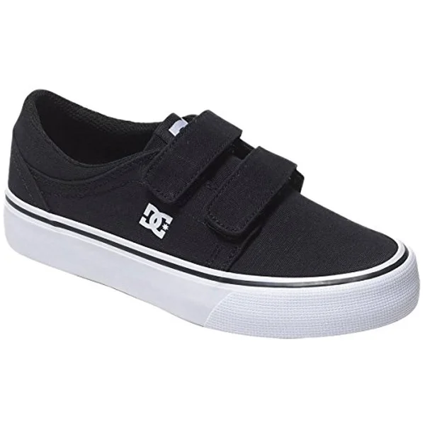 DC Shoes Boys& Trase V Sneakers Black - White 5.5
