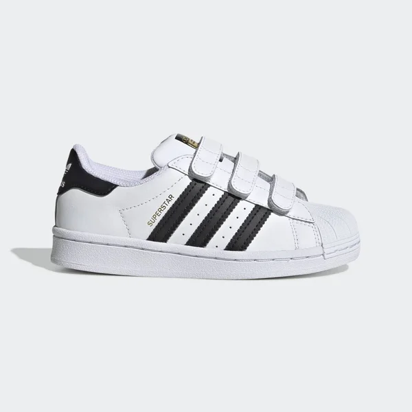 Adidas Little Kids& Originals Superstar Shoes: White/Black 11 - EF4838