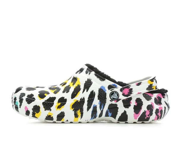 Women's Crocs Classic Lined Clog - Prints - Animal - Size 10