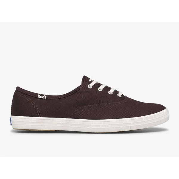Keds Champion Washable Feat. Organic Canvas Burgundy, Size 8W Women's Shoes